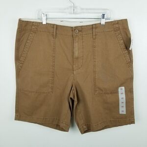 Old Navy #792961 Brown/Dark Khaki Lived-In Straight Shorts NWT size 40